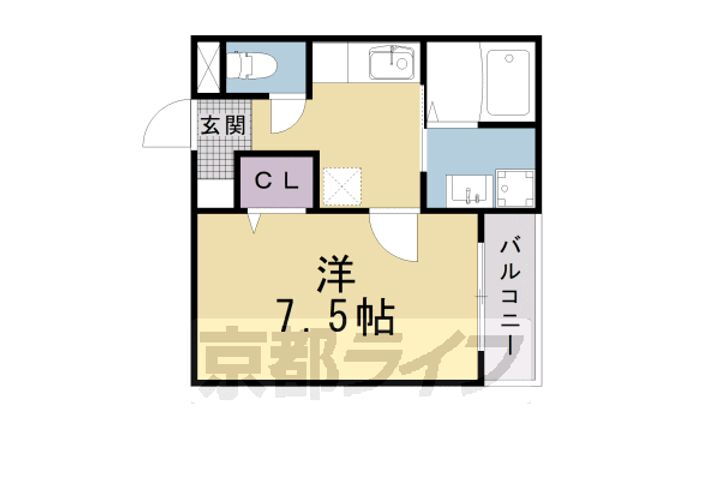 京都府京都市南区吉祥院西ノ庄東屋敷町 西大路駅 1K アパート 賃貸物件詳細