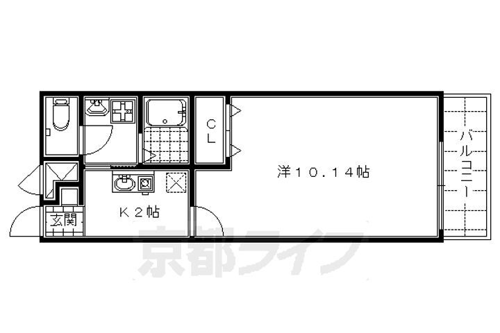 京都府京都市南区上鳥羽鍋ケ淵町 上鳥羽口駅 1K アパート 賃貸物件詳細