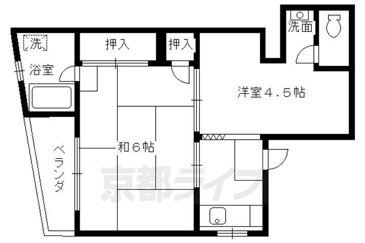 京都府京都市東山区一橋野本町 七条駅 2K マンション 賃貸物件詳細