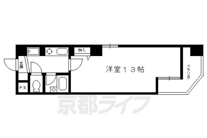 京都府京都市中京区壬生坊城町 大宮駅 1K マンション 賃貸物件詳細