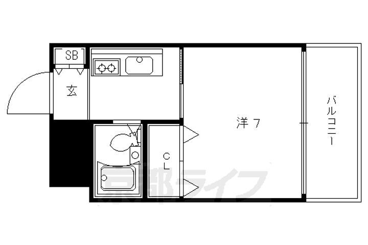 京都府京都市下京区妙満寺町 大宮駅 1K マンション 賃貸物件詳細