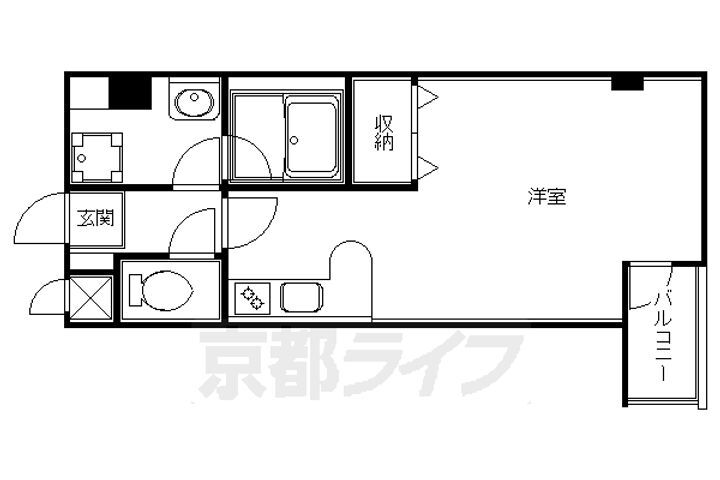 京都府京都市中京区聚楽廻東町 二条駅 ワンルーム マンション 賃貸物件詳細