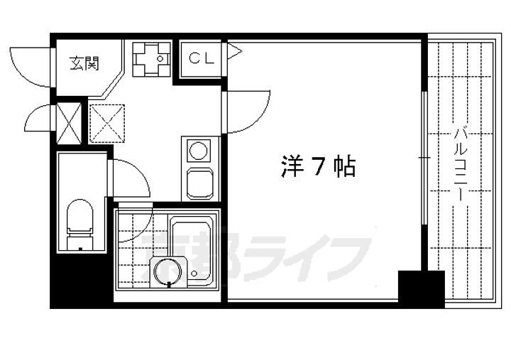 京都府京都市下京区高辻通堀川西入富永町 大宮駅 1K マンション 賃貸物件詳細