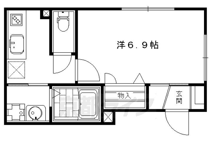 京都府京都市中京区壬生松原町 大宮駅 1K アパート 賃貸物件詳細