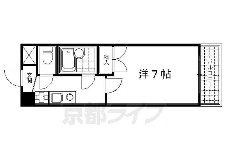 京都府京都市下京区猪熊通四条下る松本町 大宮駅 1K マンション 賃貸物件詳細