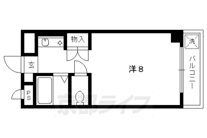 京都府京都市上京区若宮竪町 北大路駅 1K マンション 賃貸物件詳細