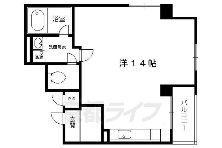 京都府京都市上京区閻魔前町 北野白梅町駅 1K マンション 賃貸物件詳細