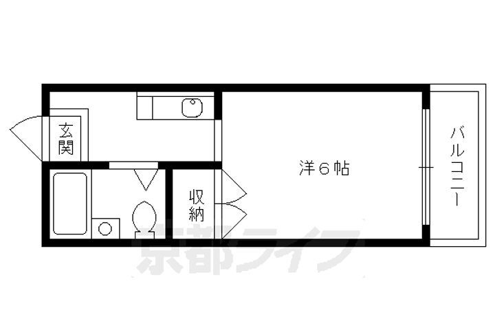 京都府京都市左京区下鴨西本町 北大路駅 1K マンション 賃貸物件詳細