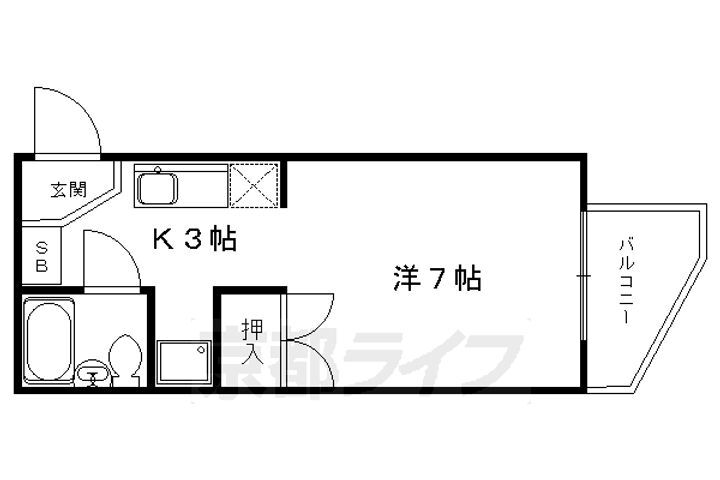 京都府京都市左京区一乗寺河原田町 一乗寺駅 1K マンション 賃貸物件詳細