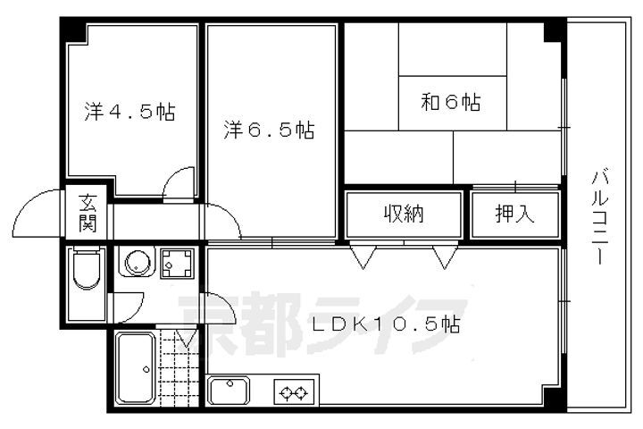 京都府京都市左京区岩倉幡枝町 国際会館駅 3LDK マンション 賃貸物件詳細
