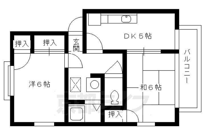 京都府京都市左京区岩倉長谷町 岩倉駅 2DK アパート 賃貸物件詳細