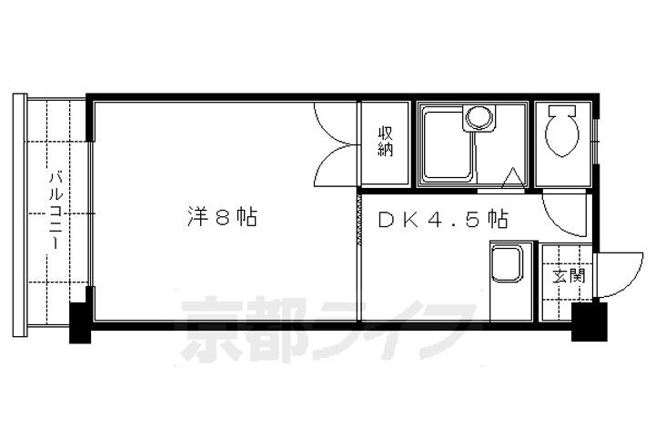 京都府京都市伏見区深草東軸町 ＪＲ藤森駅 1DK マンション 賃貸物件詳細