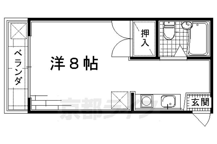 京都府京都市伏見区白銀町 丹波橋駅 1K マンション 賃貸物件詳細