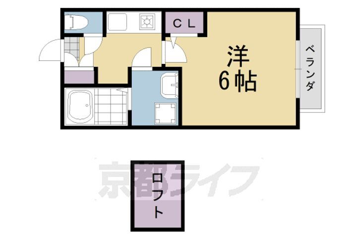 京都府京都市西京区桂南巽町 桂駅 1K アパート 賃貸物件詳細