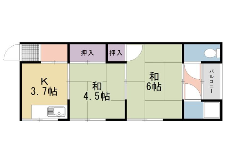 大阪府三島郡島本町広瀬２丁目 賃貸アパート