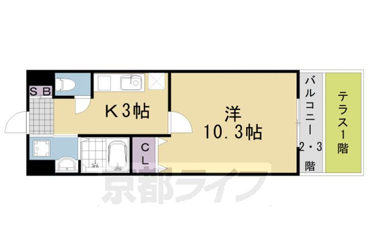 京都府京都市西京区桂上野東町 上桂駅 1K マンション 賃貸物件詳細