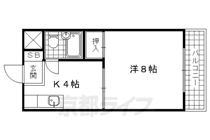 京都府京都市山科区小野西浦 小野駅 1K マンション 賃貸物件詳細