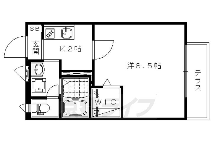 京都府京都市山科区栗栖野華ノ木町 椥辻駅 1K アパート 賃貸物件詳細