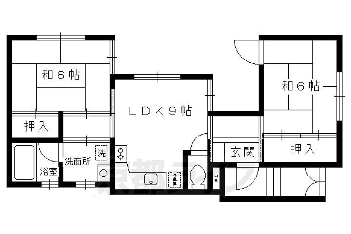 京都府向日市上植野町御塔道 西向日駅 2LDK マンション 賃貸物件詳細