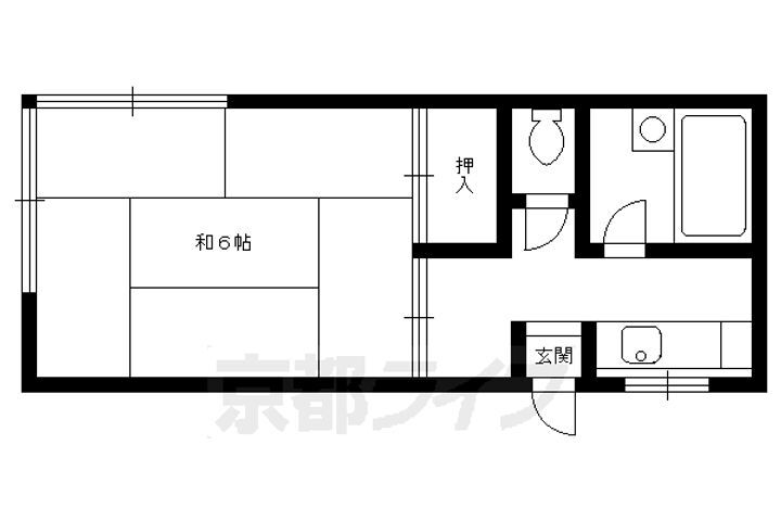 京都府向日市寺戸町初田 東向日駅 1K アパート 賃貸物件詳細