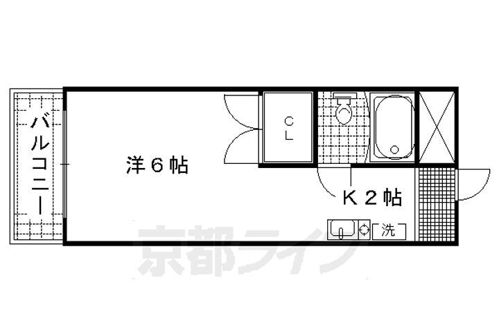 京都府長岡京市神足２丁目 長岡京駅 1K マンション 賃貸物件詳細