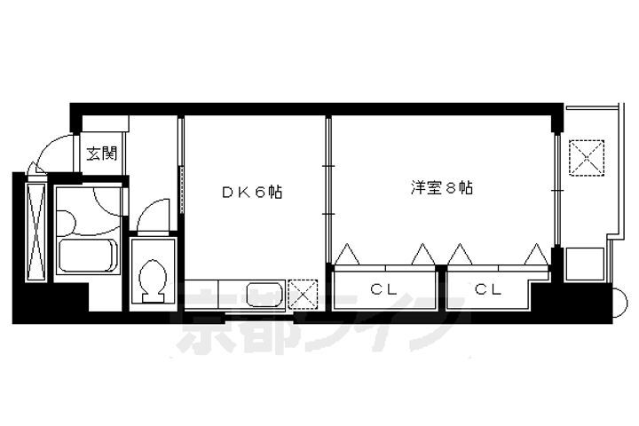 京都府京都市中京区壬生坊城町 大宮駅 1DK マンション 賃貸物件詳細