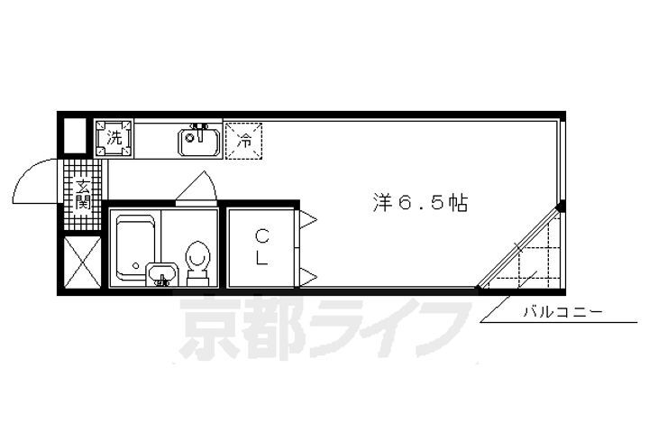 京都府京都市北区紫野南花ノ坊町 北野白梅町駅 1K アパート 賃貸物件詳細