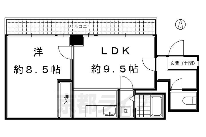 京都府京都市下京区西新屋敷太夫町 丹波口駅 1LDK マンション 賃貸物件詳細