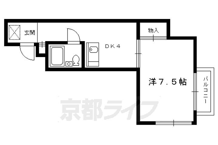京都府京都市上京区元福大明神町 丸太町駅 1DK マンション 賃貸物件詳細