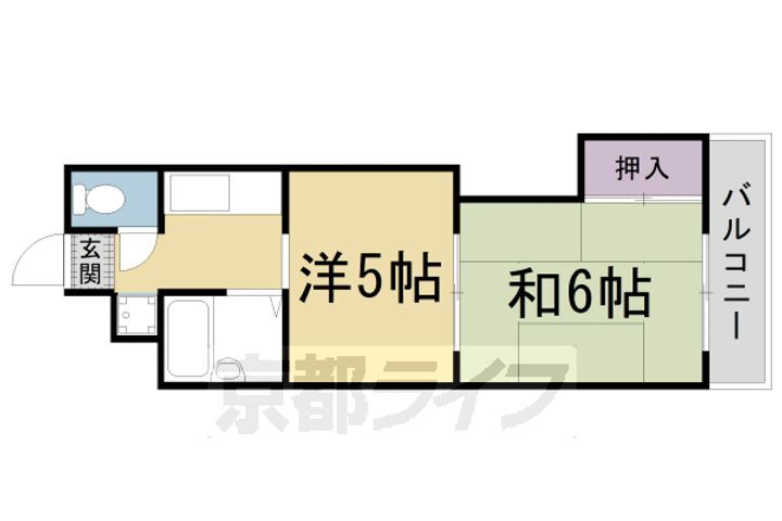 京都府京都市右京区西京極佃田町 西京極駅 2K マンション 賃貸物件詳細