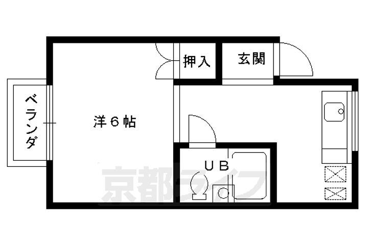 京都府京都市北区等持院中町 等持院・立命館大学駅 1K アパート 賃貸物件詳細