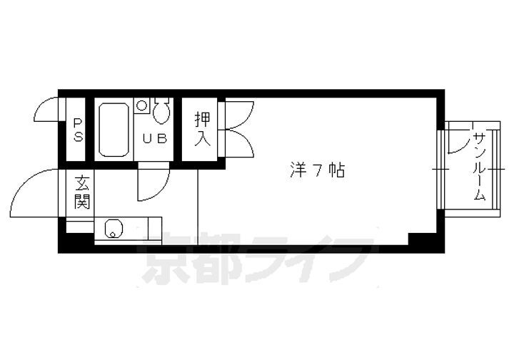 京都府京都市北区北野下白梅町 北野白梅町駅 1K マンション 賃貸物件詳細