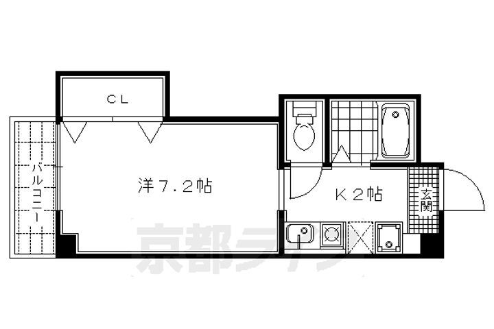 京都府京都市北区北野上白梅町 北野白梅町駅 1K マンション 賃貸物件詳細
