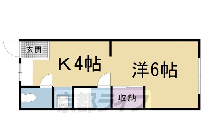 京都府京都市南区吉祥院西ノ庄門口町 西大路駅 1K アパート 賃貸物件詳細