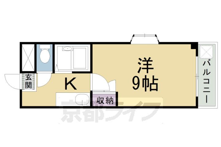 京都府京都市南区西九条大国町 十条駅 1K マンション 賃貸物件詳細