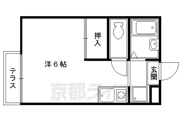 京都府京都市南区吉祥院清水町 西大路駅 1K アパート 賃貸物件詳細