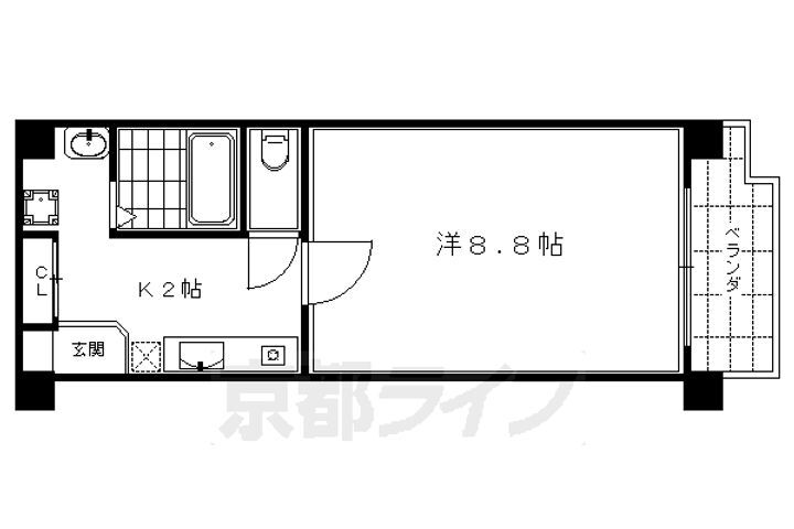 京都府京都市下京区七条通新町東入夷之町 京都駅 1K マンション 賃貸物件詳細