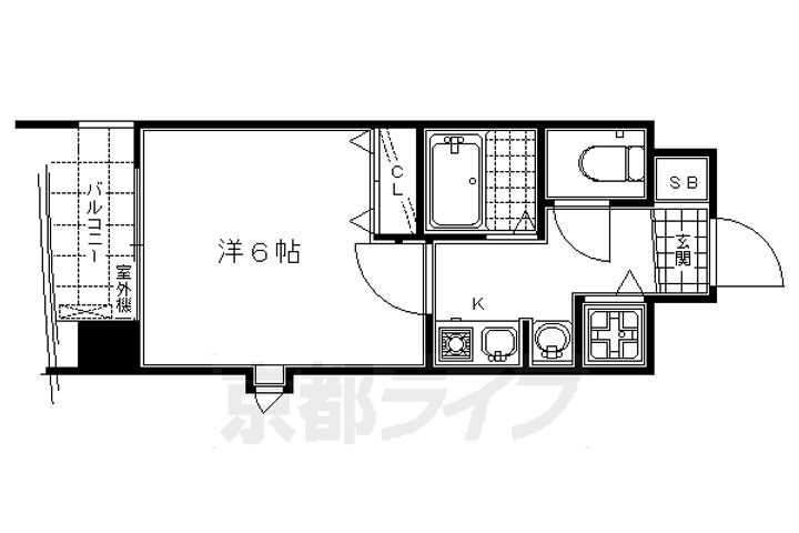 京都府京都市下京区大津町（間之町通五条下ル） 五条駅 1K マンション 賃貸物件詳細