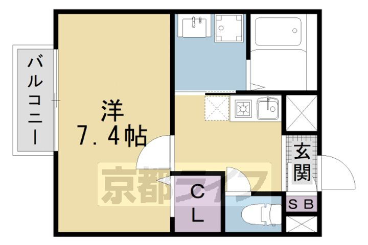 京都府京都市南区吉祥院西浦町 西大路駅 1K アパート 賃貸物件詳細