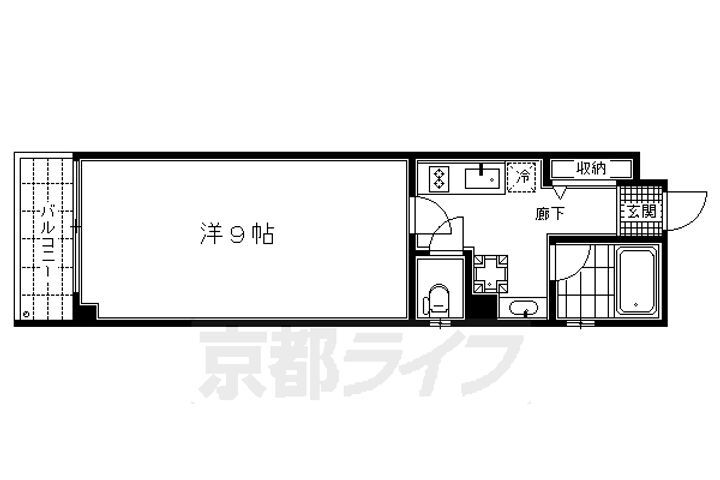 京都府京都市南区西九条唐橋町 東寺駅 1K マンション 賃貸物件詳細