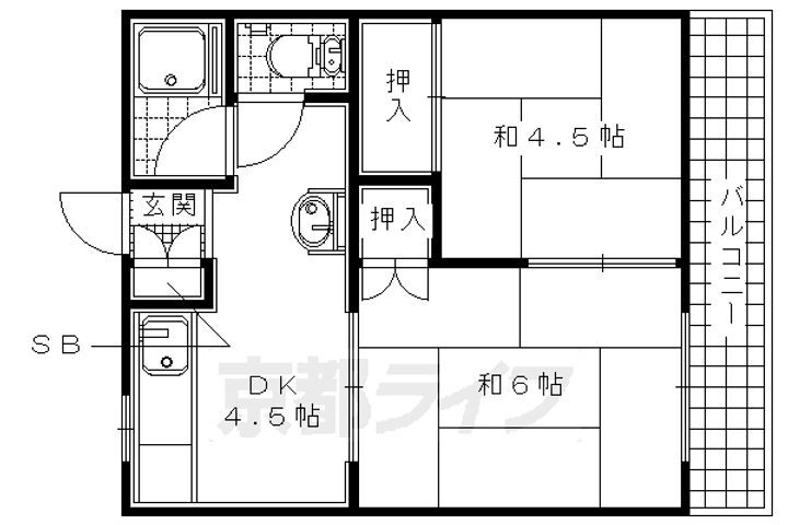 辻ニューコーポ 2階 2K 賃貸物件詳細