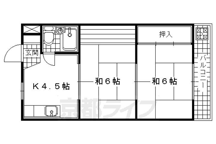 京都府宇治市槇島町落合 向島駅 2DK マンション 賃貸物件詳細