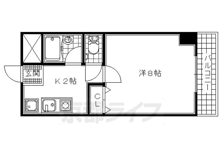 京都府京田辺市河原受田 新田辺駅 1K マンション 賃貸物件詳細