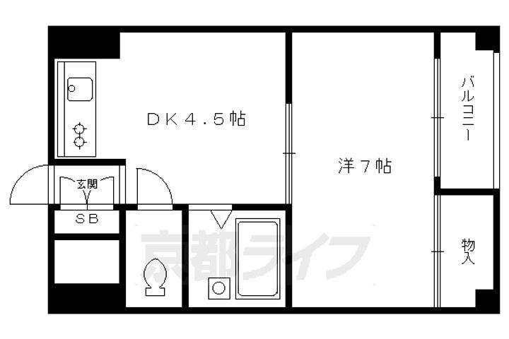 京都府京都市北区西賀茂鹿ノ下町 北山駅 1DK マンション 賃貸物件詳細