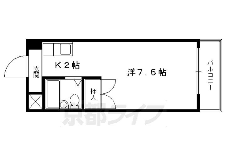 京都府京都市左京区一乗寺西水干町 茶山・京都芸術大学駅 1K マンション 賃貸物件詳細
