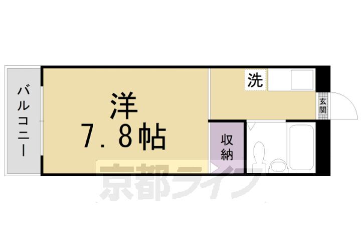 京都府京都市北区小松原北町 北野白梅町駅 1K マンション 賃貸物件詳細