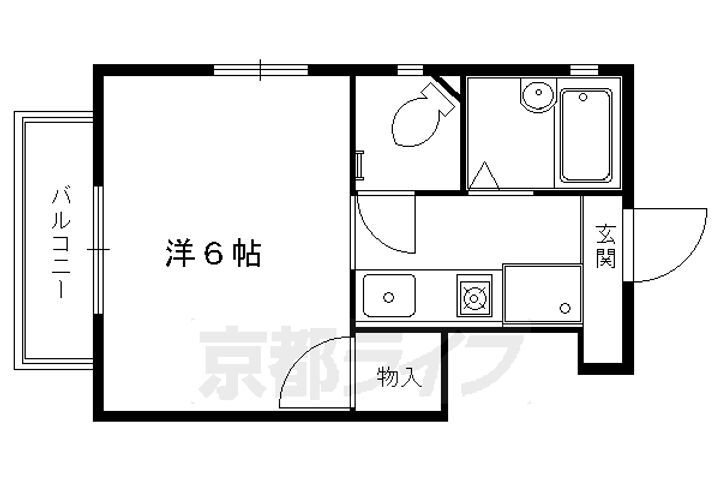 京都府京都市左京区一乗寺東水干町 茶山・京都芸術大学駅 1K アパート 賃貸物件詳細