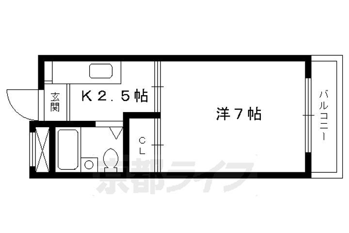 京都府京都市北区紫野宮東町 鞍馬口駅 1K マンション 賃貸物件詳細