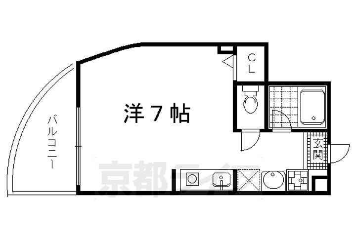 京都府京都市北区小山上総町 北大路駅 1K マンション 賃貸物件詳細
