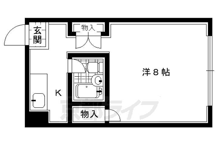 京都府京都市上京区堀川町 北野白梅町駅 1K マンション 賃貸物件詳細